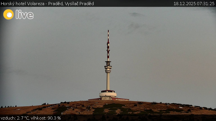 Horský hotel Volareza - Praděd - Vysílač Praděd - 18.12.2025 v 07:31