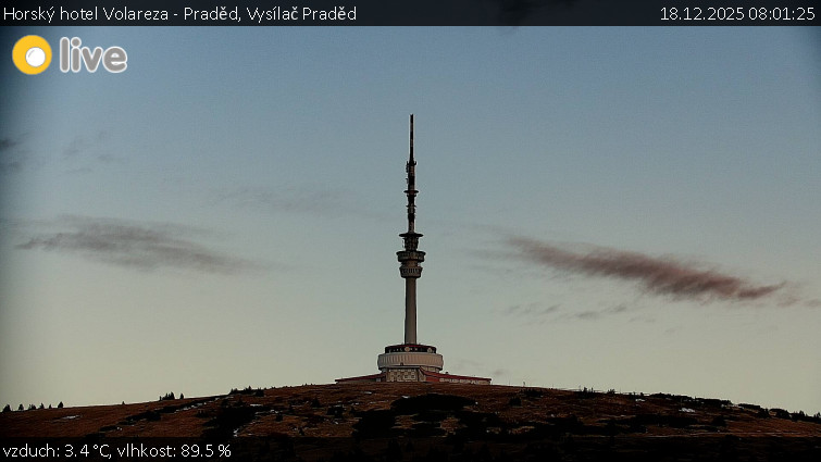 Horský hotel Volareza - Praděd - Vysílač Praděd - 18.12.2025 v 08:01