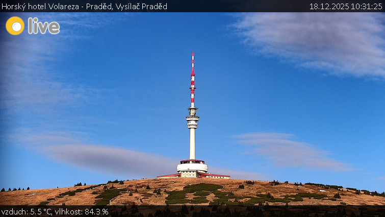 Horský hotel Volareza - Praděd - Vysílač Praděd - 18.12.2025 v 10:31