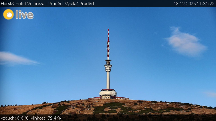 Horský hotel Volareza - Praděd - Vysílač Praděd - 18.12.2025 v 11:31