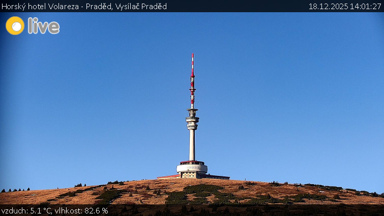 Horský hotel Volareza - Praděd - Vysílač Praděd - 18.12.2025 v 14:01