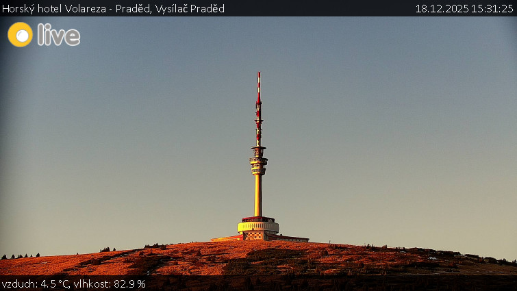 Horský hotel Volareza - Praděd - Vysílač Praděd - 18.12.2025 v 15:31