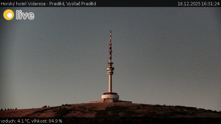 Horský hotel Volareza - Praděd - Vysílač Praděd - 18.12.2025 v 16:31