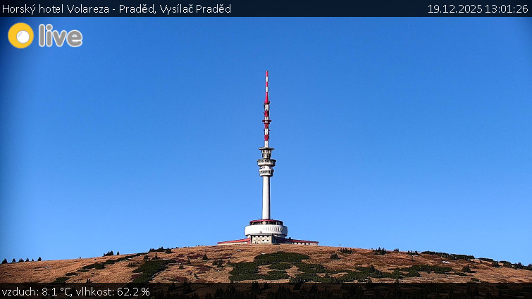 Horský hotel Volareza - Praděd - Vysílač Praděd - 19.12.2025 v 13:01