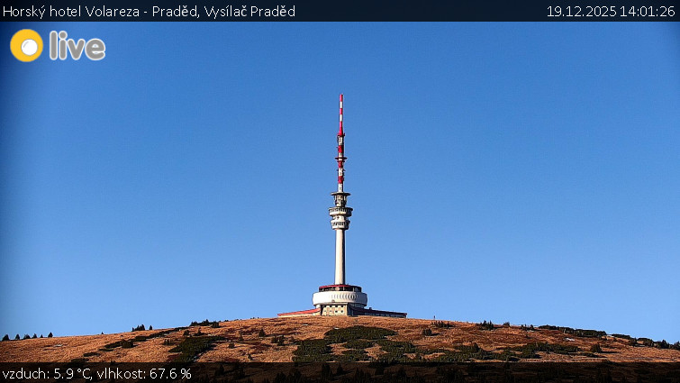 Horský hotel Volareza - Praděd - Vysílač Praděd - 19.12.2025 v 14:01