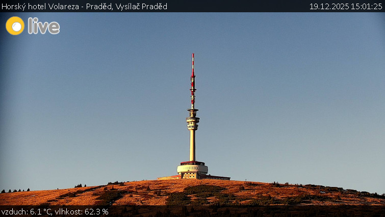 Horský hotel Volareza - Praděd - Vysílač Praděd - 19.12.2025 v 15:01