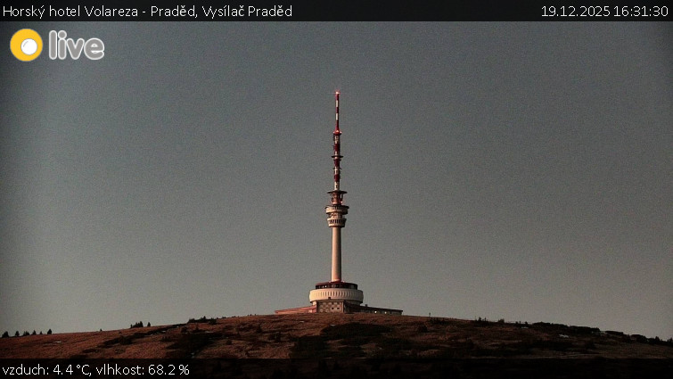 Horský hotel Volareza - Praděd - Vysílač Praděd - 19.12.2025 v 16:31