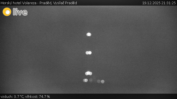 Horský hotel Volareza - Praděd - Vysílač Praděd - 19.12.2025 v 21:31