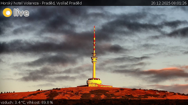 Horský hotel Volareza - Praděd - Vysílač Praděd - 20.12.2025 v 08:01