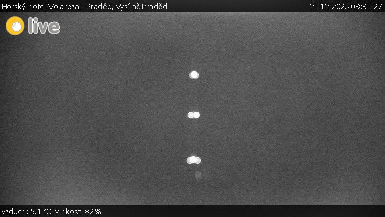Horský hotel Volareza - Praděd - Vysílač Praděd - 21.12.2025 v 03:31
