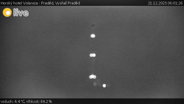 Horský hotel Volareza - Praděd - Vysílač Praděd - 21.12.2025 v 06:01
