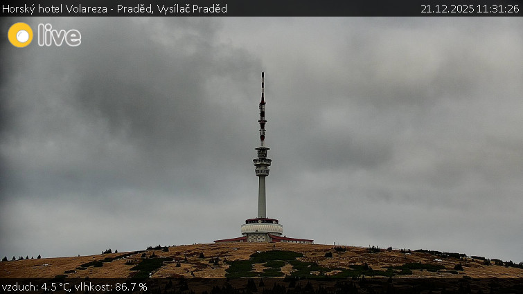 Horský hotel Volareza - Praděd - Vysílač Praděd - 21.12.2025 v 11:31