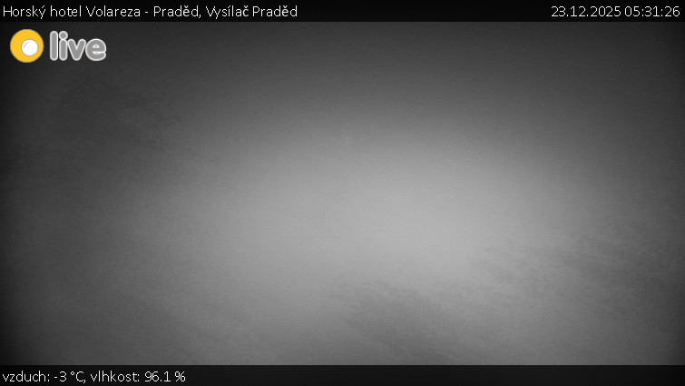Horský hotel Volareza - Praděd - Vysílač Praděd - 23.12.2025 v 05:31