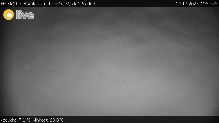 Horský hotel Volareza - Praděd - Vysílač Praděd - 24.12.2025 v 04:31