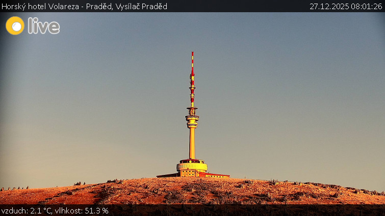 Horský hotel Volareza - Praděd - Vysílač Praděd - 27.12.2025 v 08:01