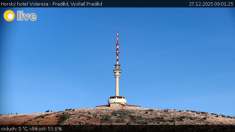 Horský hotel Volareza - Praděd - Vysílač Praděd - 27.12.2025 v 09:01