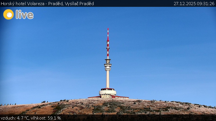 Horský hotel Volareza - Praděd - Vysílač Praděd - 27.12.2025 v 09:31