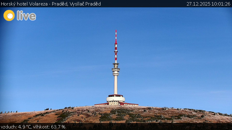 Horský hotel Volareza - Praděd - Vysílač Praděd - 27.12.2025 v 10:01