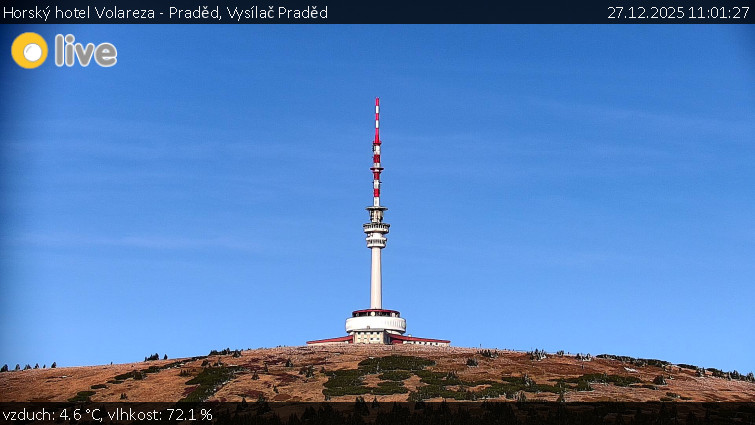 Horský hotel Volareza - Praděd - Vysílač Praděd - 27.12.2025 v 11:01