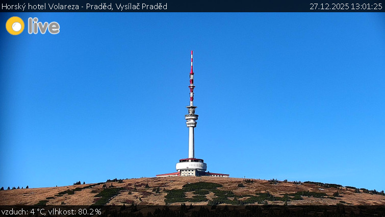 Horský hotel Volareza - Praděd - Vysílač Praděd - 27.12.2025 v 13:01