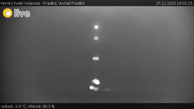 Horský hotel Volareza - Praděd - Vysílač Praděd - 27.12.2025 v 18:01
