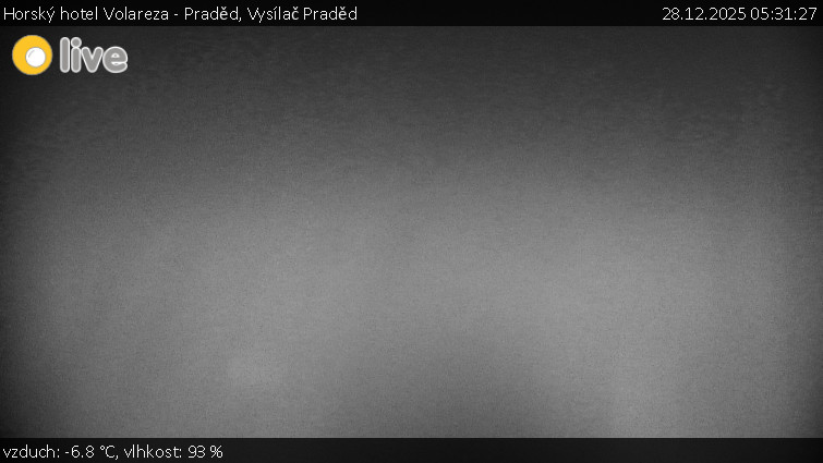 Horský hotel Volareza - Praděd - Vysílač Praděd - 28.12.2025 v 05:31