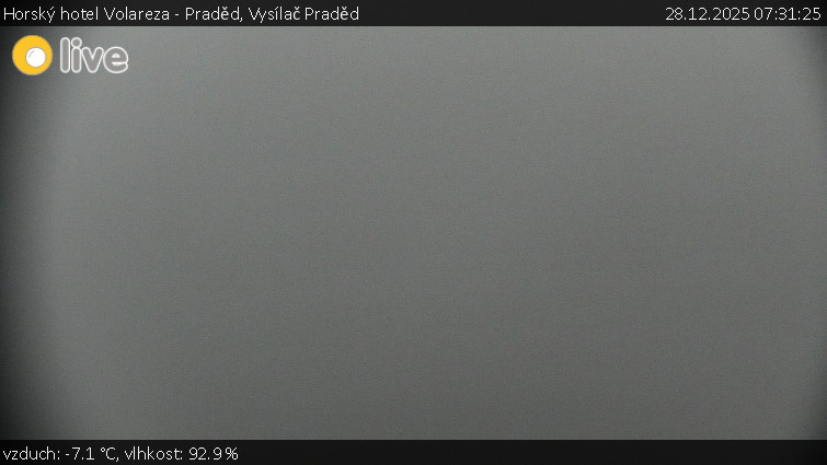 Horský hotel Volareza - Praděd - Vysílač Praděd - 28.12.2025 v 07:31