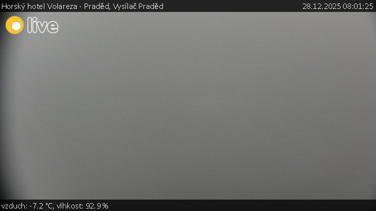 Horský hotel Volareza - Praděd - Vysílač Praděd - 28.12.2025 v 08:01