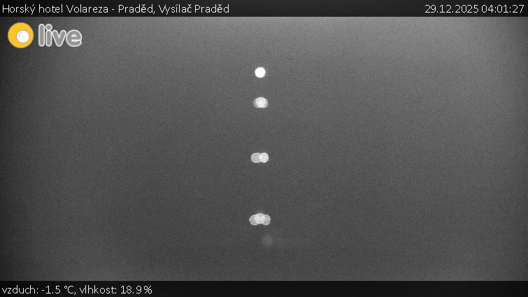 Horský hotel Volareza - Praděd - Vysílač Praděd - 29.12.2025 v 04:01