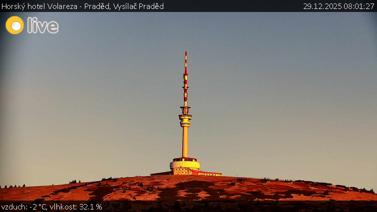 Horský hotel Volareza - Praděd - Vysílač Praděd - 29.12.2025 v 08:01
