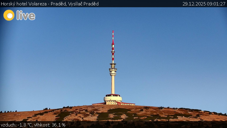 Horský hotel Volareza - Praděd - Vysílač Praděd - 29.12.2025 v 09:01