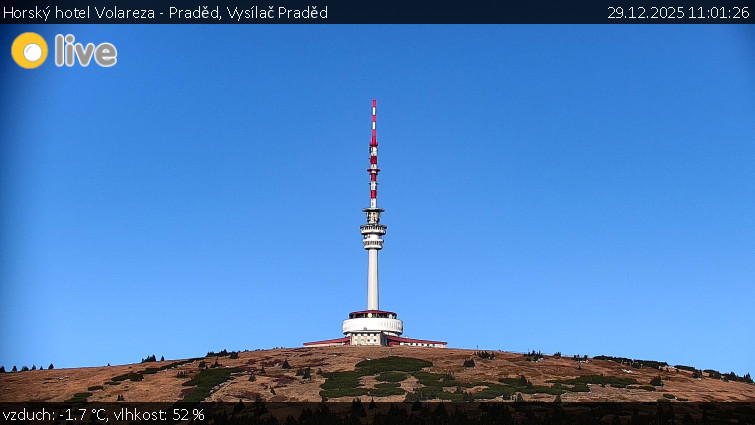 Horský hotel Volareza - Praděd - Vysílač Praděd - 29.12.2025 v 11:01