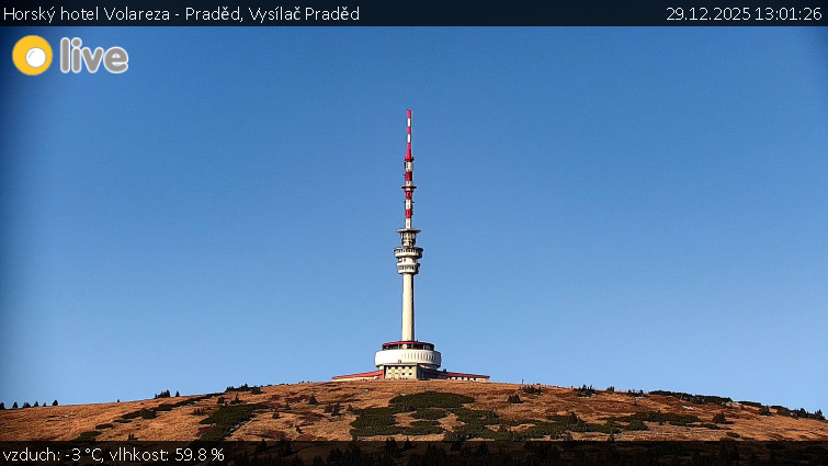 Horský hotel Volareza - Praděd - Vysílač Praděd - 29.12.2025 v 13:01