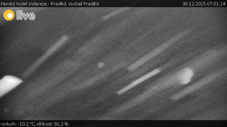 Horský hotel Volareza - Praděd - Vysílač Praděd - 30.12.2025 v 07:01