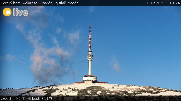 Horský hotel Volareza - Praděd - Vysílač Praděd - 30.12.2025 v 12:01
