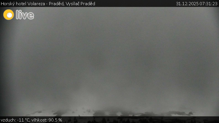 Horský hotel Volareza - Praděd - Vysílač Praděd - 31.12.2025 v 07:31