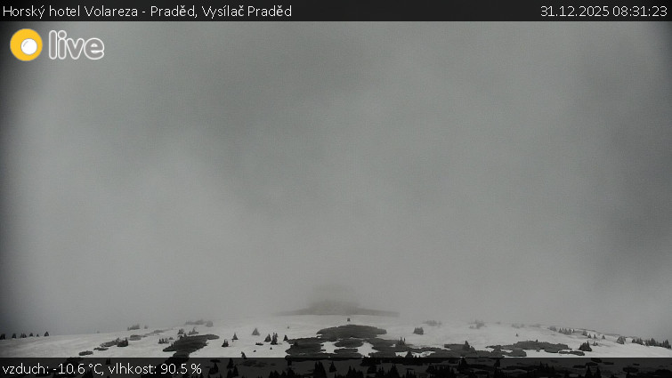 Horský hotel Volareza - Praděd - Vysílač Praděd - 31.12.2025 v 08:31