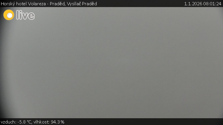 Horský hotel Volareza - Praděd - Vysílač Praděd - 1.1.2026 v 08:01