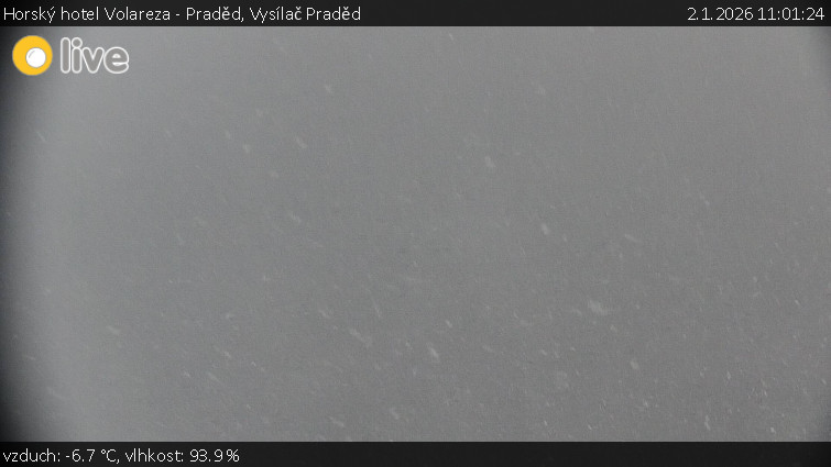 Horský hotel Volareza - Praděd - Vysílač Praděd - 2.1.2026 v 11:01