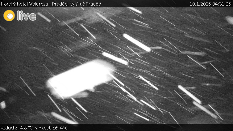 Horský hotel Volareza - Praděd - Vysílač Praděd - 10.1.2026 v 04:31