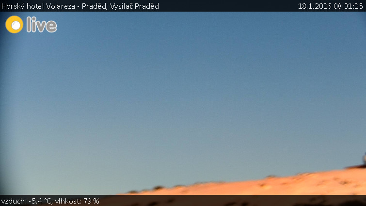 Horský hotel Volareza - Praděd - Vysílač Praděd - 18.1.2026 v 08:31