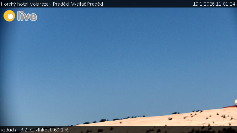 Horský hotel Volareza - Praděd - Vysílač Praděd - 19.1.2026 v 11:01