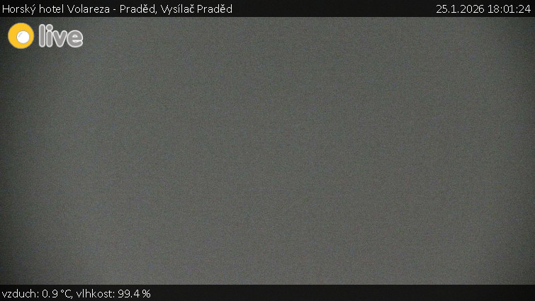 Horský hotel Volareza - Praděd - Vysílač Praděd - 25.1.2026 v 18:01