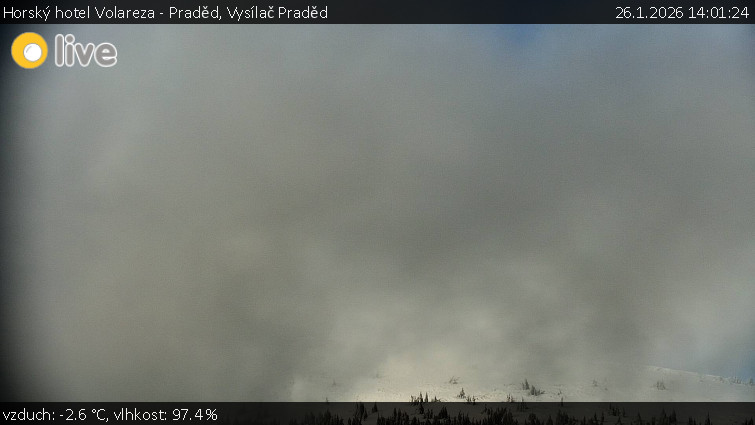 Horský hotel Volareza - Praděd - Vysílač Praděd - 26.1.2026 v 14:01