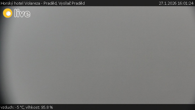 Horský hotel Volareza - Praděd - Vysílač Praděd - 27.1.2026 v 16:01