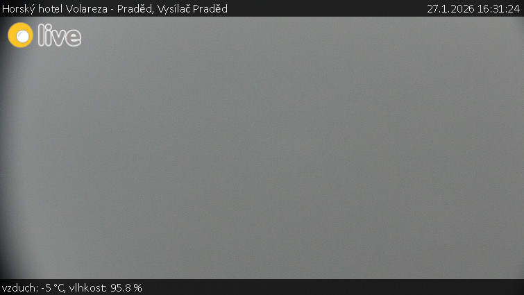 Horský hotel Volareza - Praděd - Vysílač Praděd - 27.1.2026 v 16:31