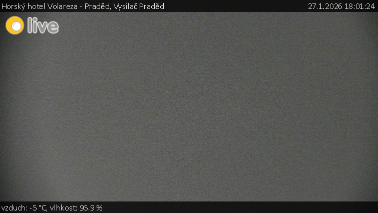 Horský hotel Volareza - Praděd - Vysílač Praděd - 27.1.2026 v 18:01