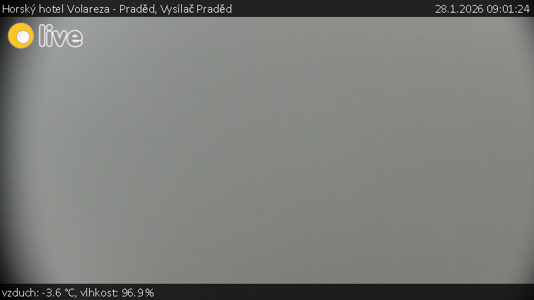Horský hotel Volareza - Praděd - Vysílač Praděd - 28.1.2026 v 09:01