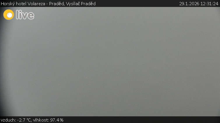 Horský hotel Volareza - Praděd - Vysílač Praděd - 29.1.2026 v 12:31