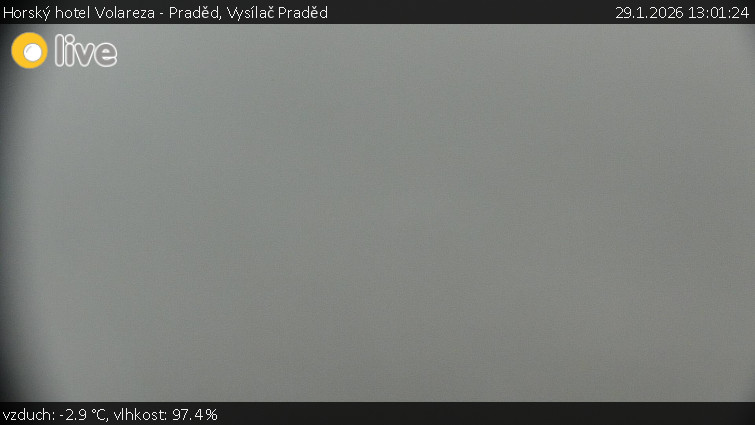 Horský hotel Volareza - Praděd - Vysílač Praděd - 29.1.2026 v 13:01